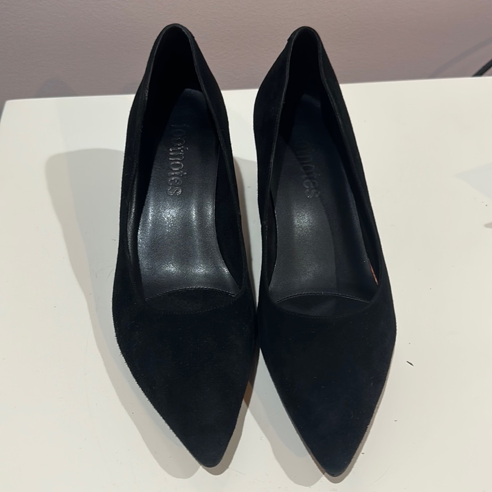 Women Black Suede Heels